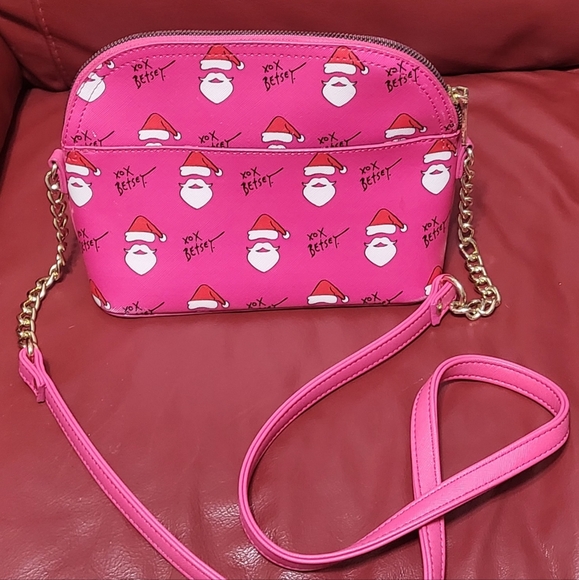 SOLD Betsey Johnson Santa Face Bag - Picture 2 of 8